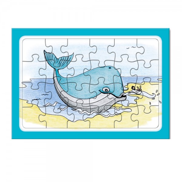Rahmenpuzzle DIN A6 (148 x 105 mm) 12 oder 24 Teile