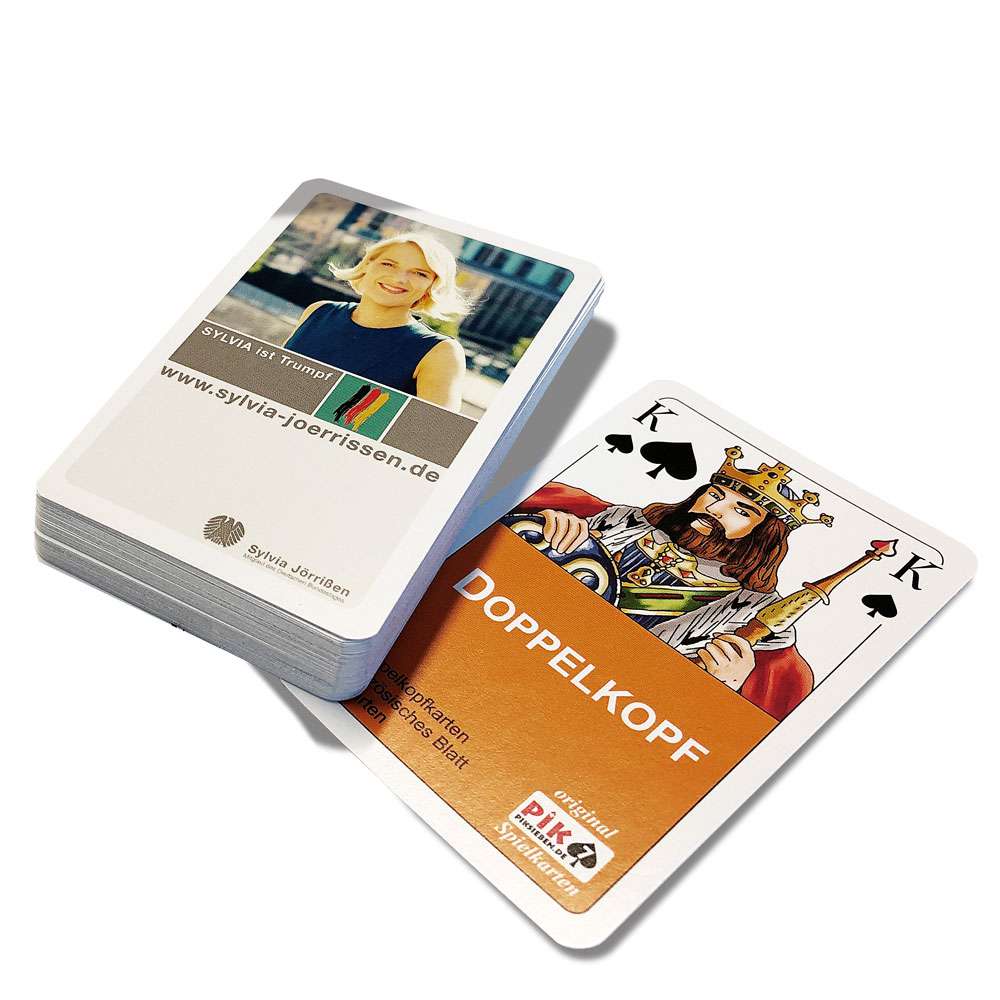 Individuelle Doppelkopf Karten Spielkarten gestalten und drucken.
